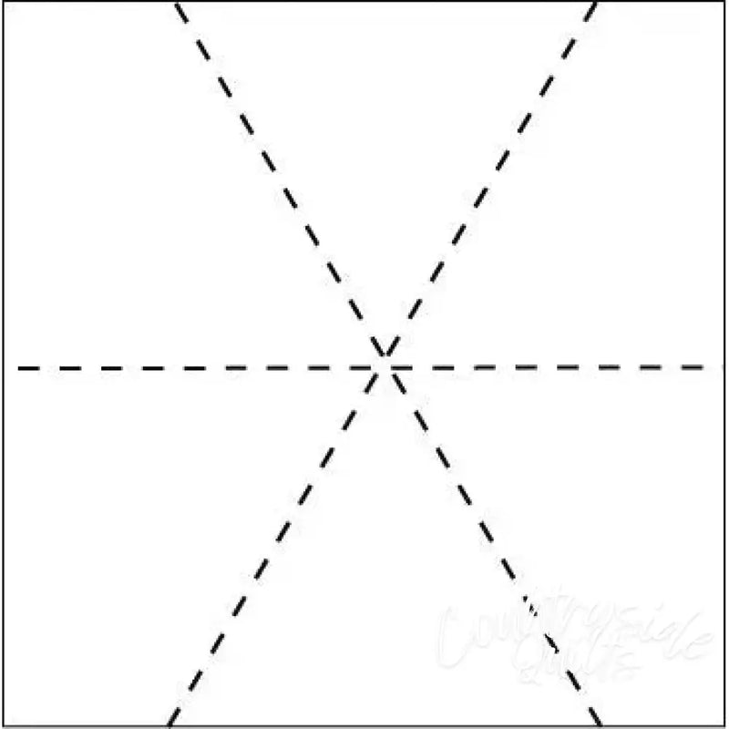 1975 Hexagon Lines 14’’ Stencil NA