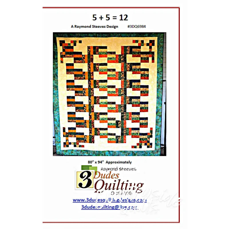 5 + = 12 Quilt Pattern 85035 3DQ6984
