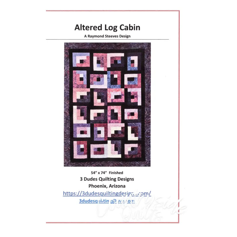 Altered Log Cabin Quilt Pattern 739406408607
