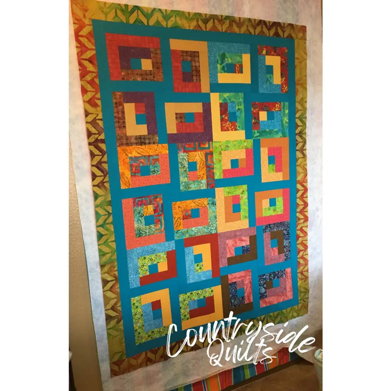 Altered Log Cabin Quilt Pattern 739406408607