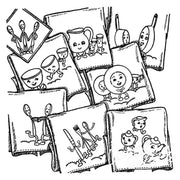 Aunt Martha’s 3528 Animated Dish Motifs Tea