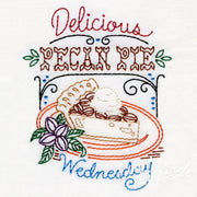 Aunt Martha’s #4036 Slice of Pie Days the Week Tea Towels