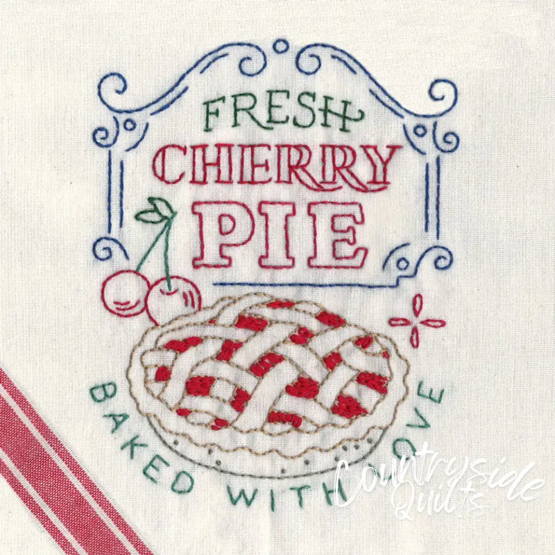 Aunt Martha’s #4036 Slice of Pie Days the Week Tea Towels