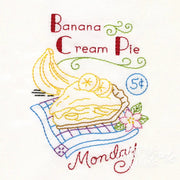 Aunt Martha’s #4036 Slice of Pie Days the Week Tea Towels