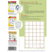 Back cover of Aunt Martha’s Quilting Fabric - Multi Stripe Print pattern with design samples
