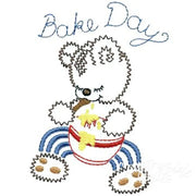 Aunt Martha’s® 3243 Bruno the Bear Days of Week Tea Towels