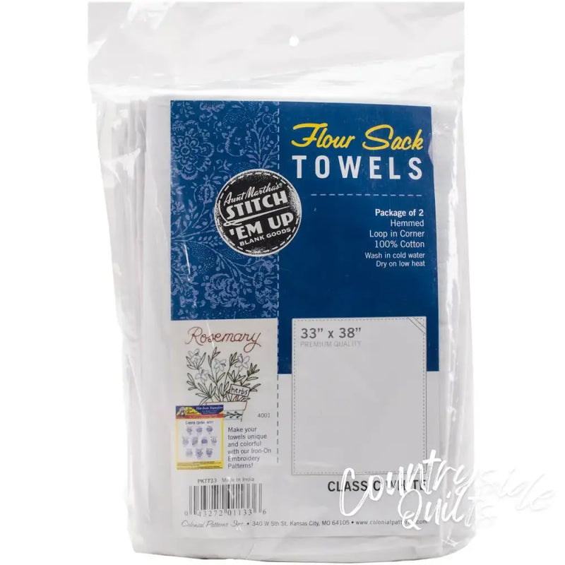 Aunt Martha’s® 33x38 Flour Sack Dish Towels PKTT33