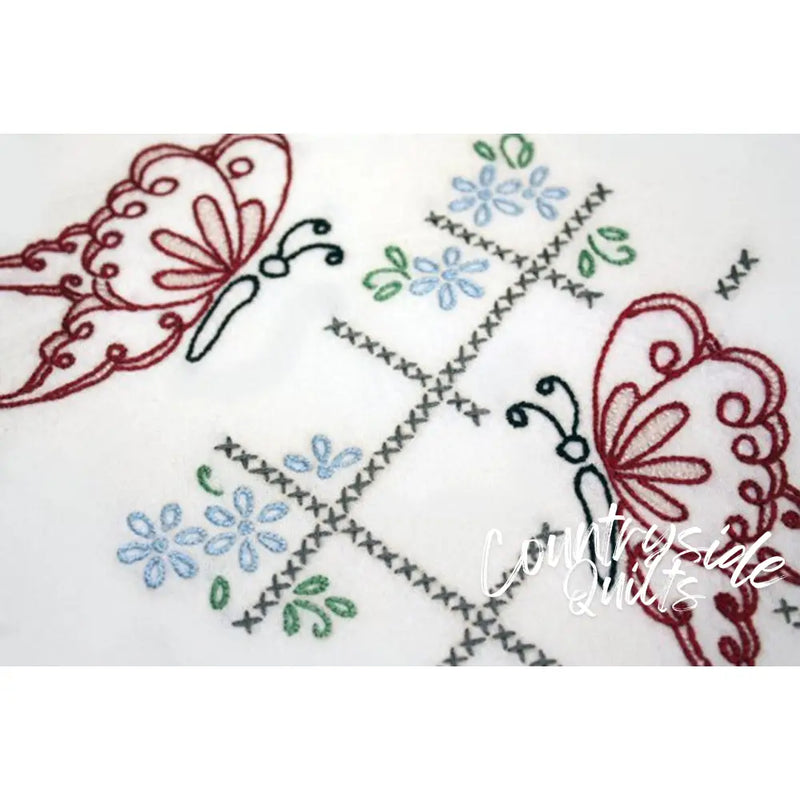 Aunt Martha’s® 3437 Butterflies and Cross Stitch Days