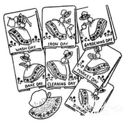 Aunt Martha’s® 3553 Colonial Girl Days of the Week Tea