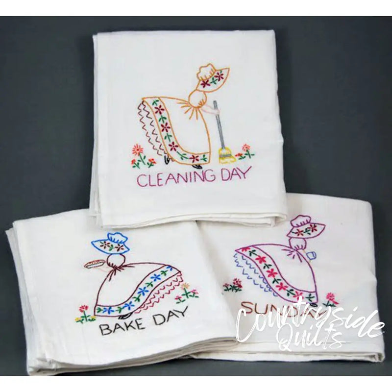 Aunt Martha’s® 3553 Colonial Girl Days of the Week Tea