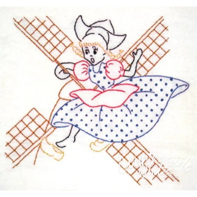 Aunt Martha’s® 3597 Dutch Girl Tea Towels Days of the Week