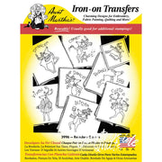 Aunt Marthas Reindeer Games iron-on transfers for countryside quilts and holiday crafts