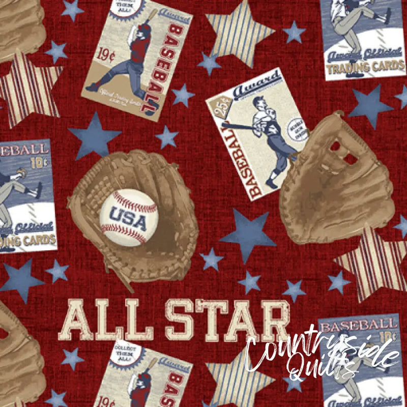 Benartex ALL STAR RED By SKYLINE STUDIO 2604-10