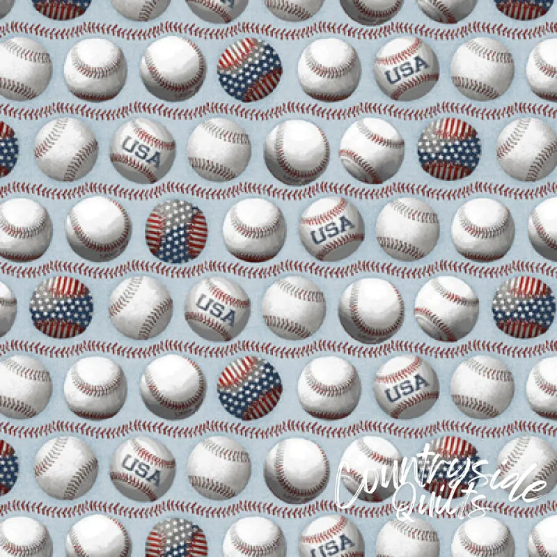 Benartex GROUND BALL LIGHT BLUE By SKYLINE STUDIO 2602-50