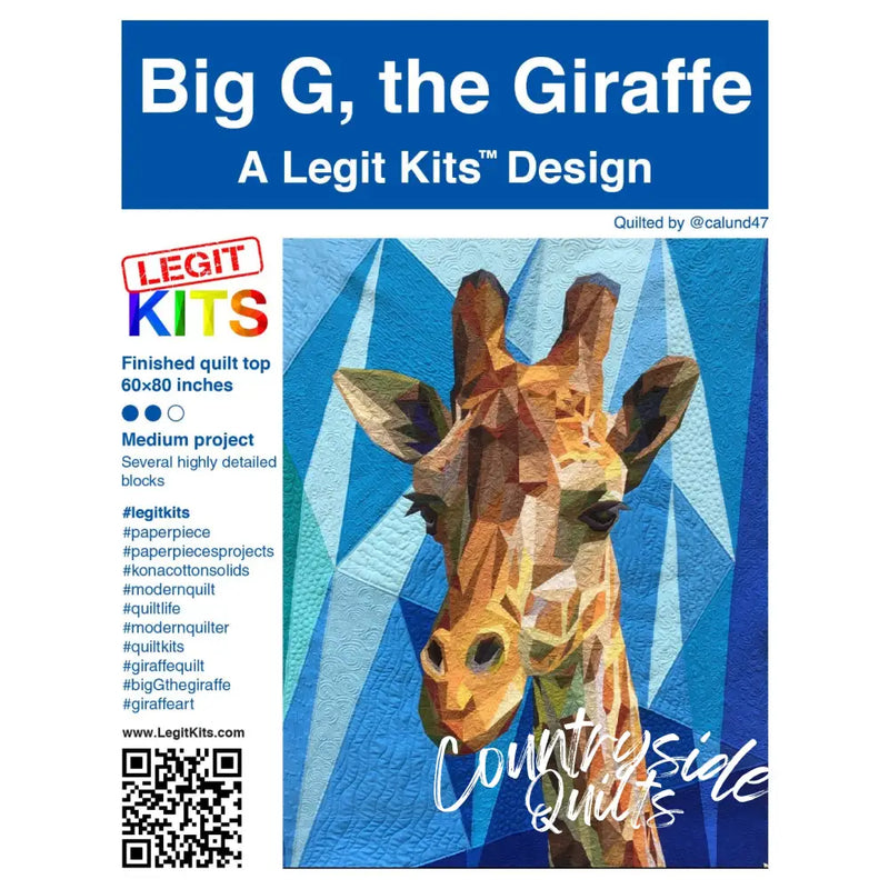 Big G the Giraffe Quilt Kit QK002
