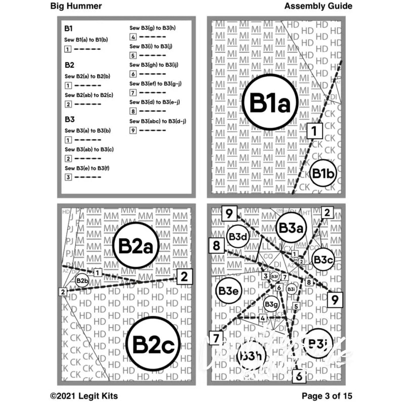 Big Hummer Pattern PT023