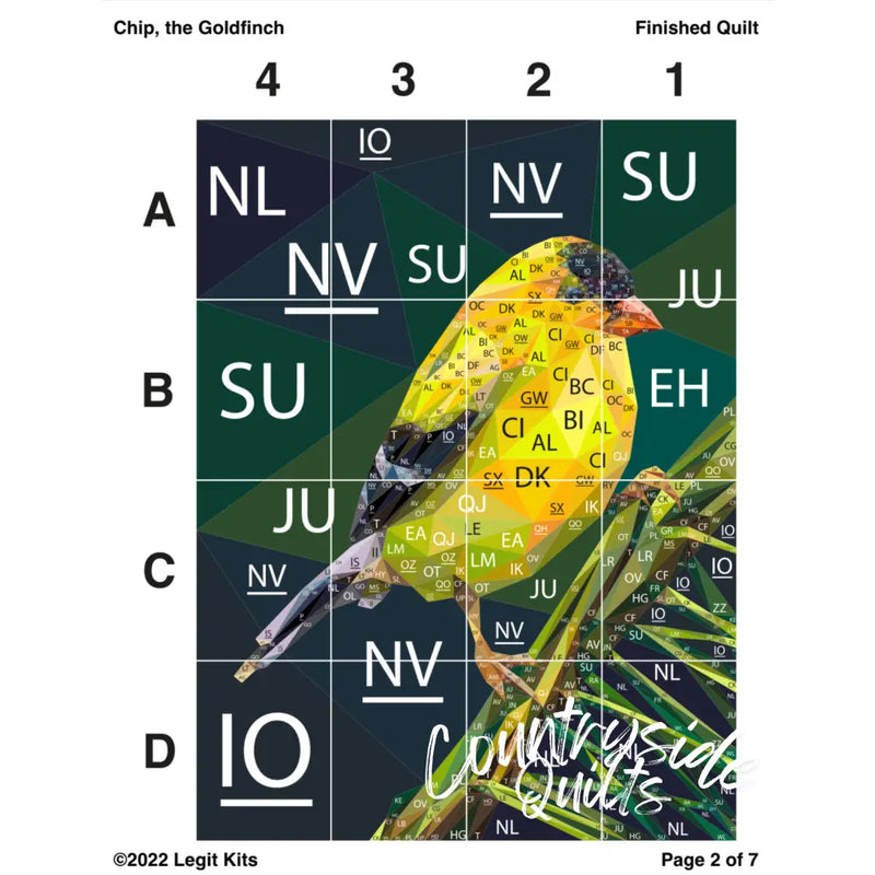 Chip the Goldfinch Quilt Kit QK035