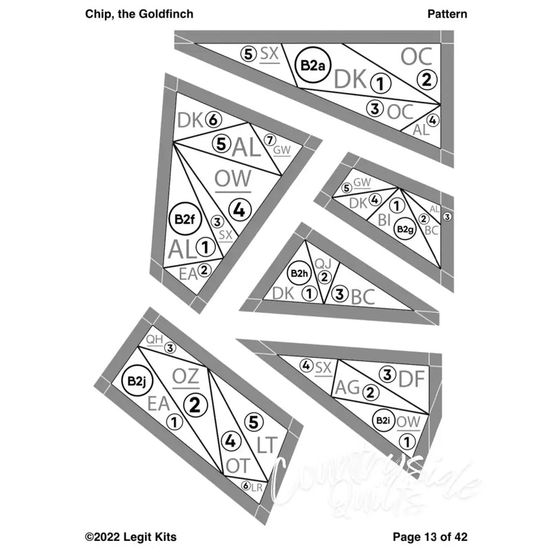 Chip the Goldfinch Quilt Kit QK035