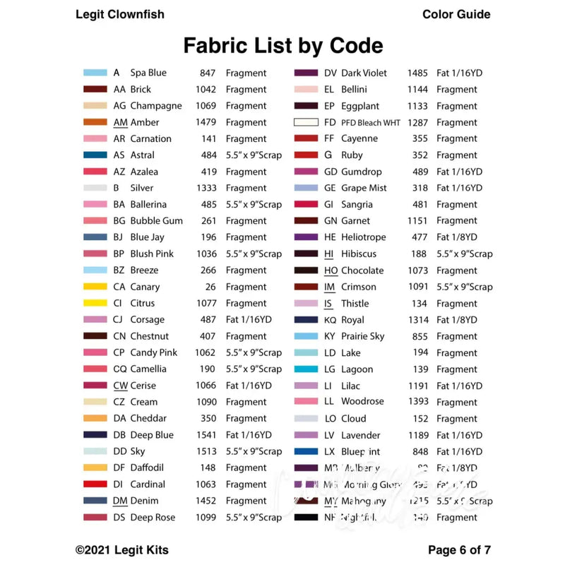 Clownfish Pattern PT017