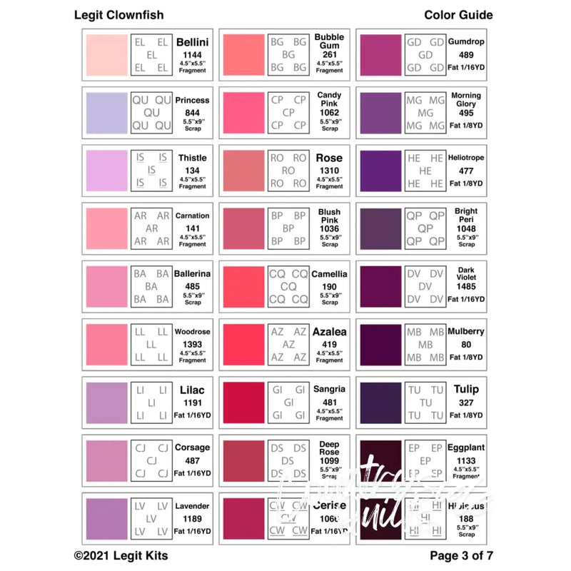 Clownfish Pattern PT017