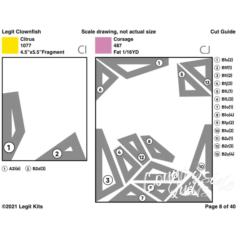 Clownfish Quilt Kit QK017