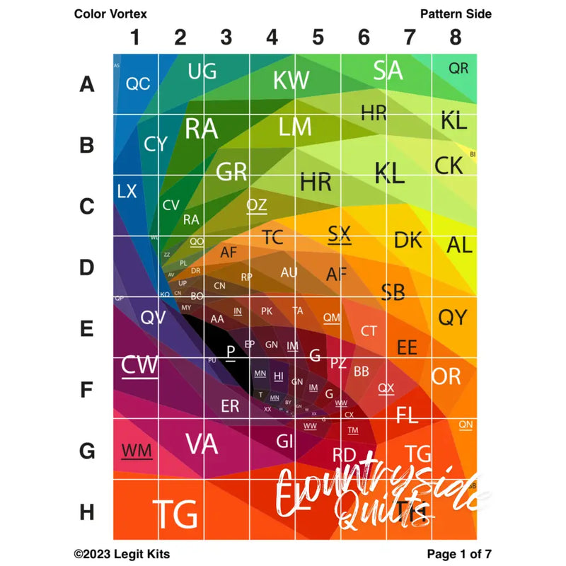 Color Vortex Pattern PT045
