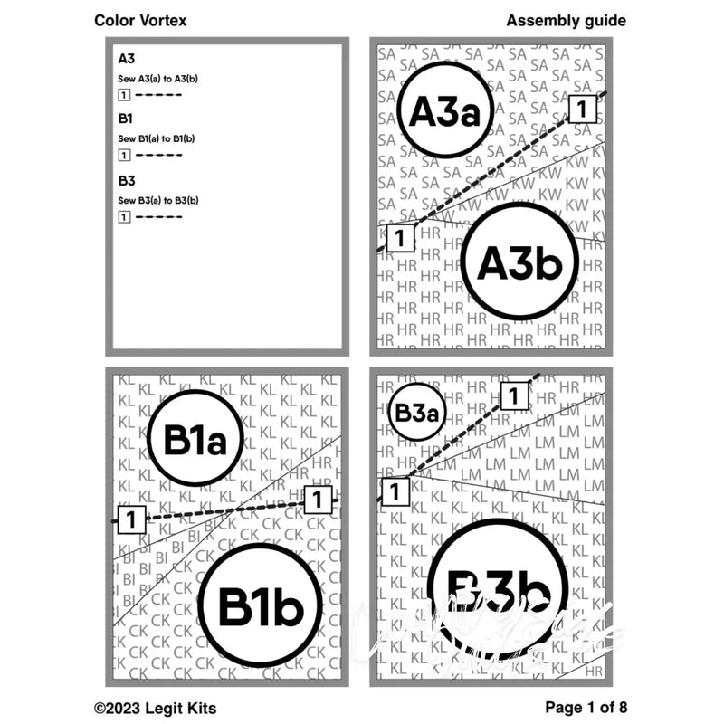 Color Vortex Quilt Kit QK045