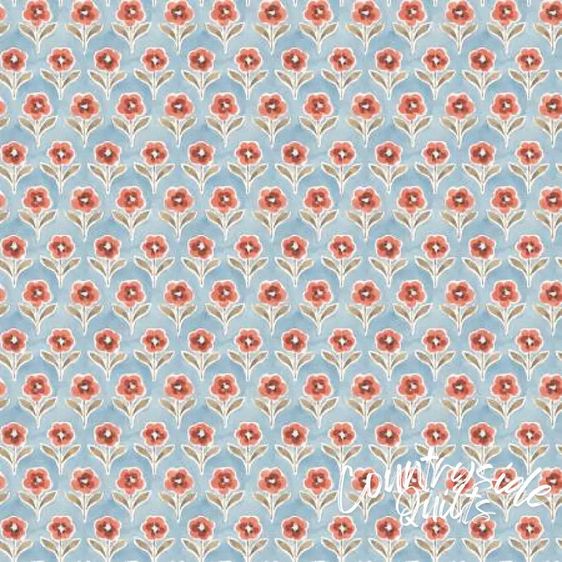 Countryside Blossom Blue 44’’ / 45’’ Width C14534-BLUE