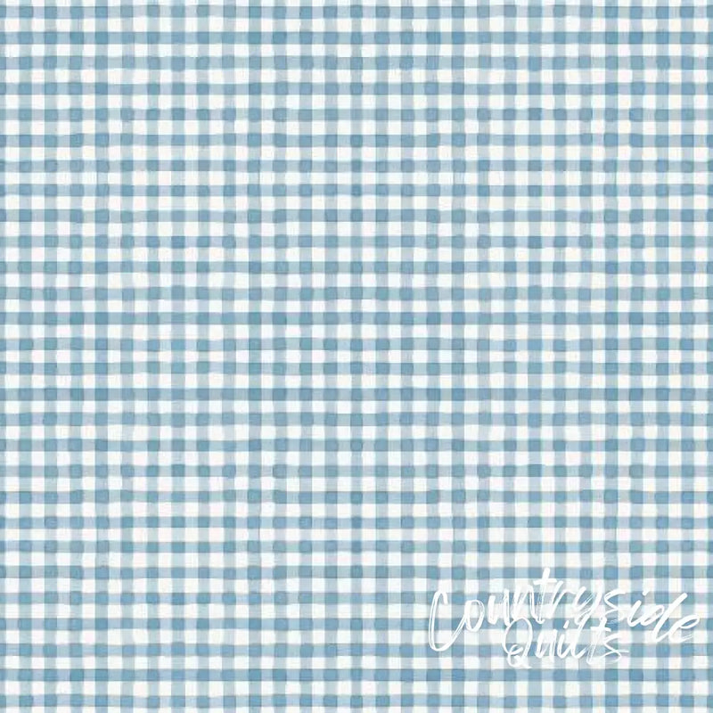 Countryside Gingham Blue 44’’ / 45’’ Width C14537-BLUE
