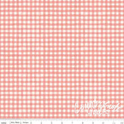 Countryside Gingham Coral 44’’ / 45’’ Width C14537-CORAL