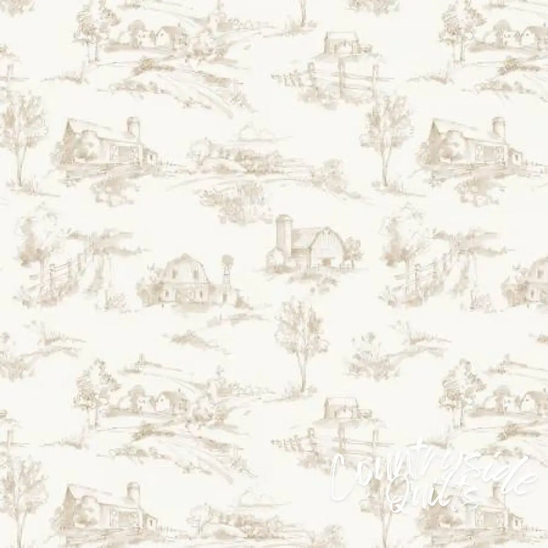 Countryside Scenery Sand 44’’ / 45’’ Width C14532-SAND