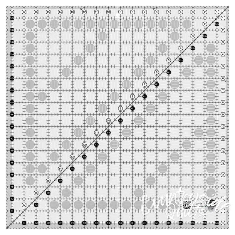 Creative Grids Quilt Ruler 18-1/2in Square Notions