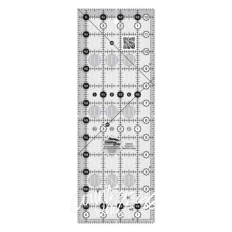 Creative Grids Quilt Ruler 4-1/2in x 12-1/2in Notions