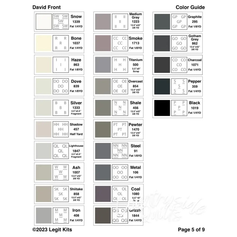 David Front Pattern PT056