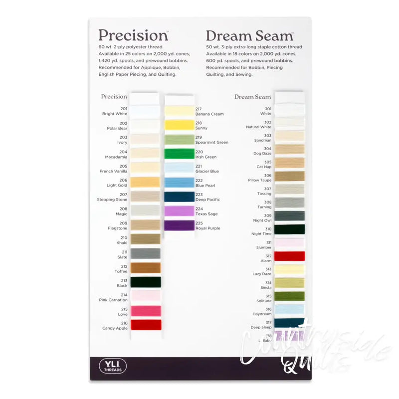 Dream Seam / Precision Color Card Thread 12-9-1