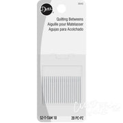 Dritz Quilter’s Betweens Hand Needles Size 10 20 Count