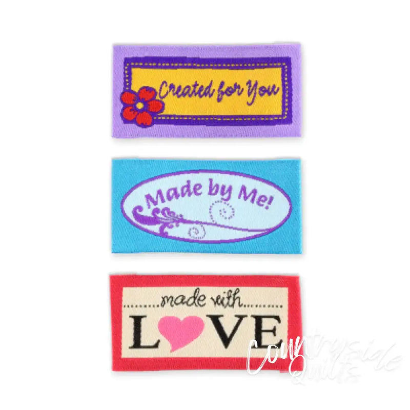 Dritz Sew-on Woven Quilt Labels Assorted 9 pc 3244