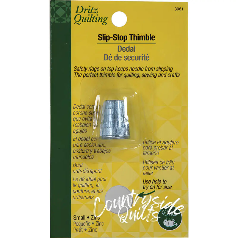 Dritz Slip-Stop Thimble Small 1 Count Silver 3061