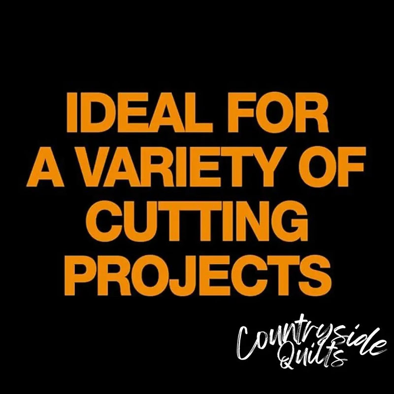 Orange text stating Ideal for a Variety of Cutting Projects on Friskers 8 Titanium Softgrip Scissors