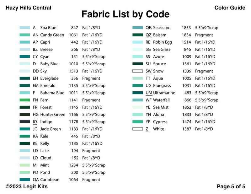 Hazy Hills Central Quilt Kit