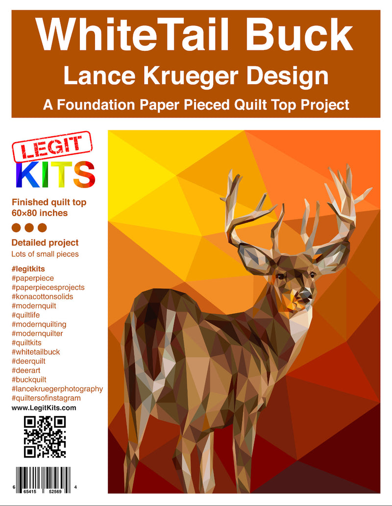 White Tail Buck Quilt Kit