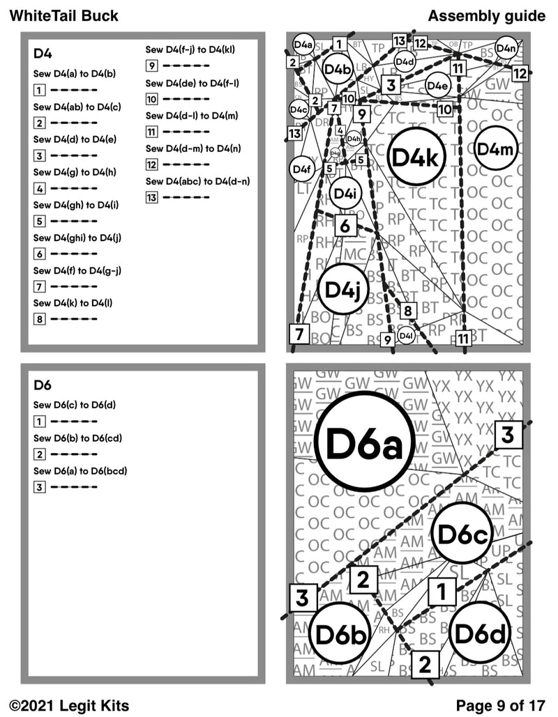 White Tail Buck Quilt Kit