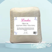 Linda’s Deluxe Cotton/Poly Blend Batting Twin Size 2 Yard