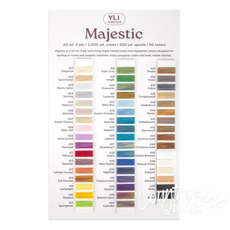Majestic Color Card Thread 11-9-1