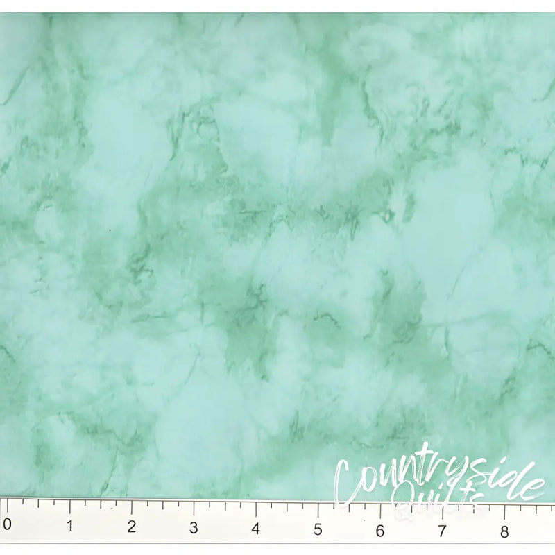 Mint green marbled fabric with watercolor texture from Marshall Dry Goods Marble - Mint