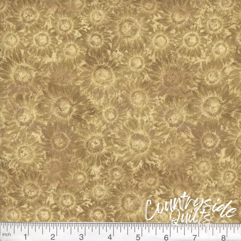 Marshall Dry Goods - Sunflowers - Khaki 45’’ Yardage 867906