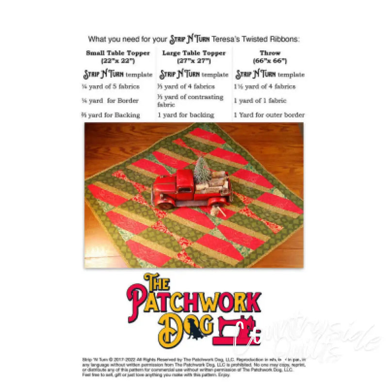 The Patchwork Dog Strip N Turn - Twisted Ribbons