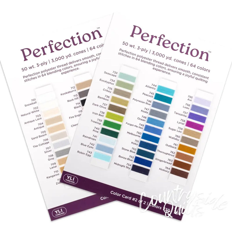 Perfection Color Card Set Thread YLI-1734
