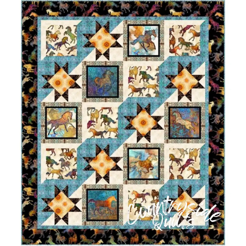 Prancing Stars - DIGITAL Quilt Pattern prancingstar
