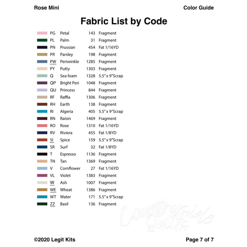 Rose Mini Pattern PT008